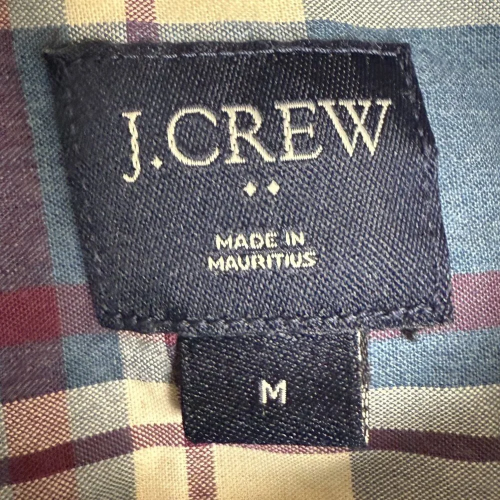 Men's J. CREW Heathered Cotton‎ Button Down Shirt #47166- Size M